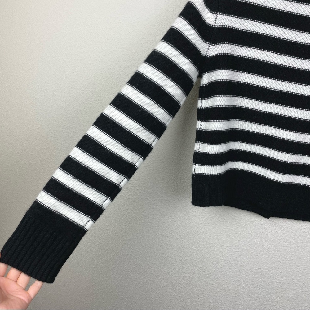 Anthropologie Maeve Women's Small Cashmere Crop Cardigan Sweater Parisian Style - Picture 14 of 16